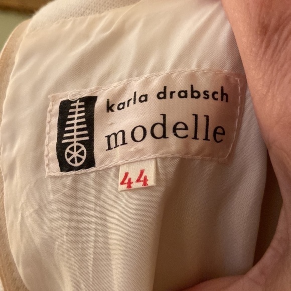 VINTAGE Designer Karla Drabsch 1960s tunic has tapestry trim and is fully lined. - Picture 11 of 14